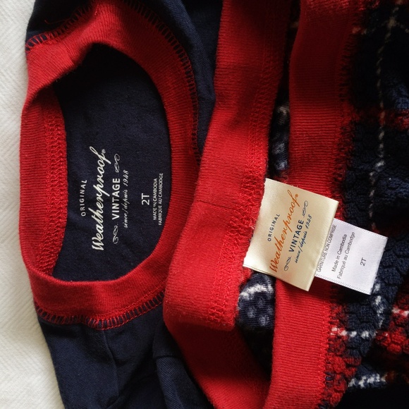 original weatherproof vintage fleece matching pajamas set 2T toddler boys - Picture 2 of 9